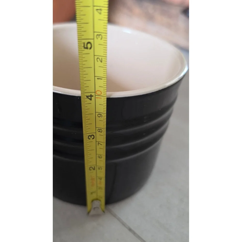 Le Creuset Black Stoneware Utensil Crock 28oz 0.8L Ceramic Tool Holder